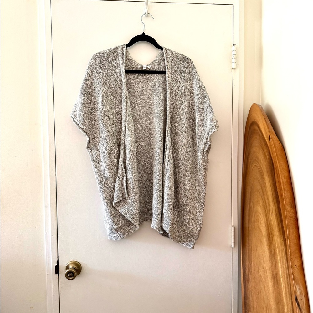 Community Gray Open-Front Women's Sweater
